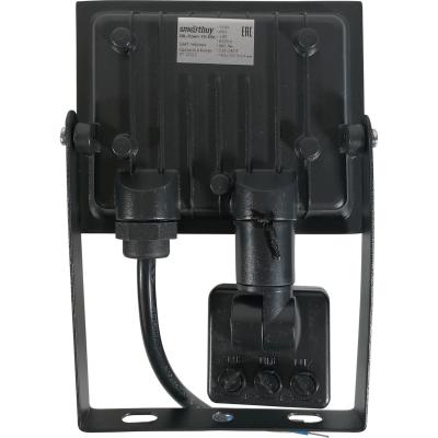 LED прожектор 10W, 6500K, IP65, 220V, датчик движения, черный (SBL-FLSen-10-65K)***