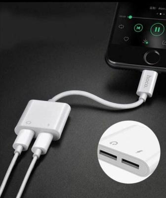 Адаптер audio HOCO LS5 для Apple, белый***