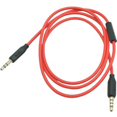 Jack 3,5mm - Jack 3,5mm 1,0м stereo HOCO UPA12 Series (with Mic), красный