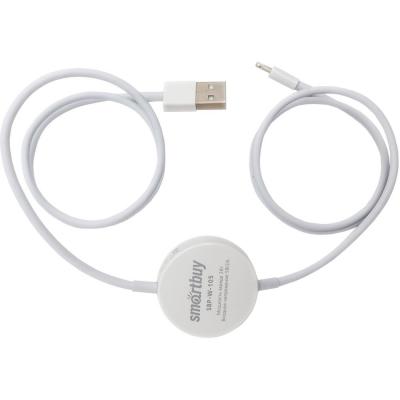 Кабель USB - Lightning 8pin, Smartbuy, с беспр. зарядкой для часов Watch (SBP-W-105)