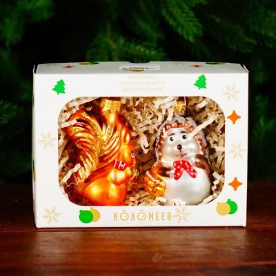 Игрушка ёлочная, НАБОР, 2шт Лесное очарование 2 /НФ-2329