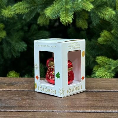 Игрушка ёлочная, 1шт. 6см. Телефон, красный