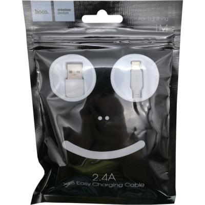 Кабель USB - Lightning 8pin, 1,0м, HOCO X13 Easy, белый /пакет/