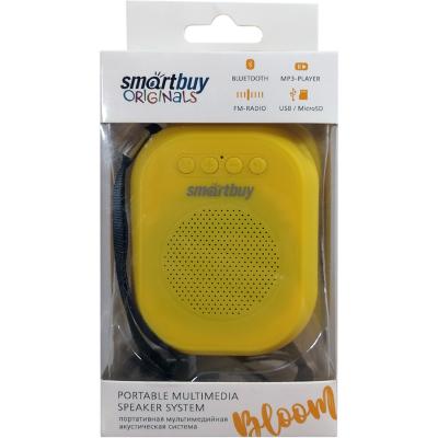 Активная колонка SmartBuy BLOOM, 3 Ватт, MP3, FM-радио, BT, желтая (SBS-170)***