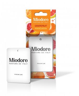 Ароматизатор картонный MIODORE (ГРЕЙПФРУТ И МАНДАРИН)