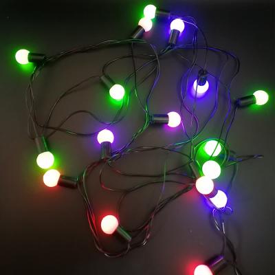 Гирлянда нитевая, 3м, 28LED, RGB, ШАРЫ, Ч.П. LX-3-15