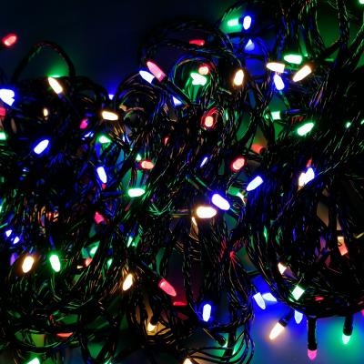 Гирлянда нитевая, 30м, 200LED, RGB, пуля, Ч.П. LX-79