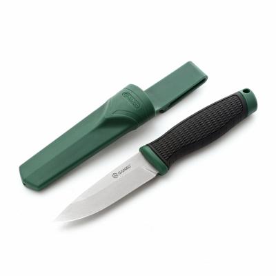 Нож Ganzo G806-GB, туристический, ножны, черный с зеленым