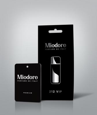 Ароматизатор картонный MIODORE 212 VIP (по мотивам 212 VIP FOR MEN (Carolina Herrera))