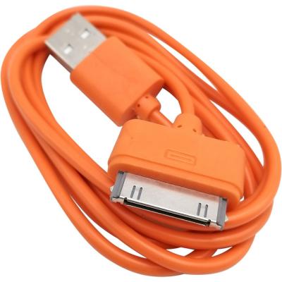 Кабель USB - iPhone 30pin, 1,2м, Smartbuy, цветной, оранжевый (iK-412c orange)***