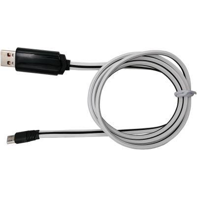 Кабель USB - micro USB, 1,2м, HOCO U29 LED, белый