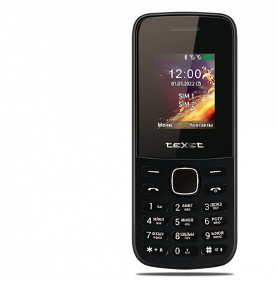 Мобильный телефон teXet TM-117 черный*