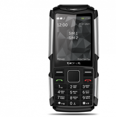 Мобильный телефон teXet TM-D314 защищенный IP54, черный