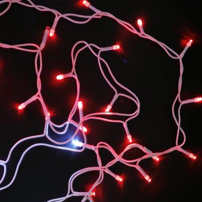 Гирлянда дождь, уличная, 3,0м/3,0м, 600LED, красн. бел., Б.П., LX-29