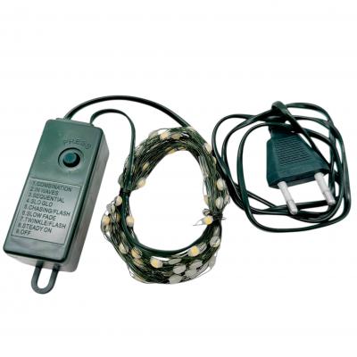 Гирлянда провол. 10м, 100LED РОСА бел LX-608