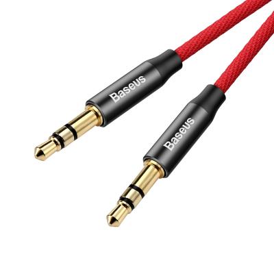 Jack 3,5mm - Jack 3,5mm 0,5м stereo Baseus M30, красный/черный