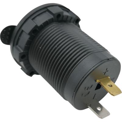 Гнездо прикуривателя 12-24V, красная подсветка, CH23
