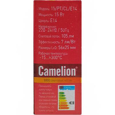 Лампа Camelion 15/PT/CL/E14 д/духовок