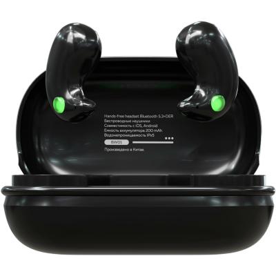 Беспроводные наушники More choice BW01 TWS, bluetooth, в кейсе, черный