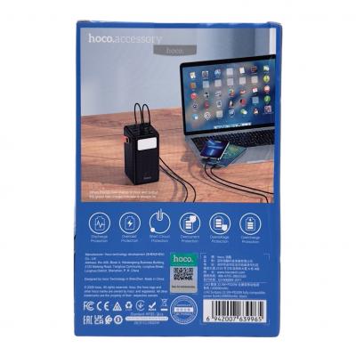 Портативный аккумулятор 100000 мАч, HOCO J142, 6xUSB+1xUSB-C, черный