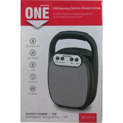 Активная колонка SmartBuy ONE, 5 Ватт, MP3, FM-радио, BT (арт.SBS-5010)***