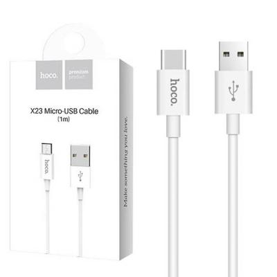 Кабель USB - micro USB, 1,0м, HOCO X23 Series, белый