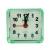Часы-будильник PERFEO Quartz PF-TC-001, квадратные, 5,5*5,5 см, зеленый