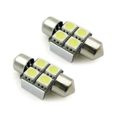 LED лампы AVS C007 T11 (SV8,5/8) 4SMD 5050, CANBUS, 31мм, белый