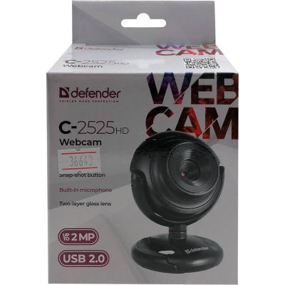 Web камера DEFENDER C-2525HD, 2Мп, микрофон, руч. фокусировка, фото