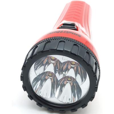 Фонарь ручной Smartbuy 4 LED, аккумуляторный, красный (SBF-93-R)