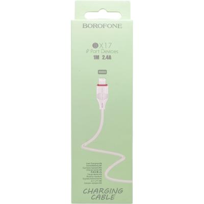 Кабель USB - Lightning 8pin, 1,0м, BOROFONE BX17, белый