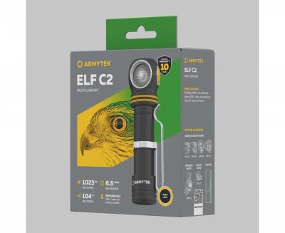 Фонарь налобный ARMYTEK ELF C2 теплый, 1*18650 