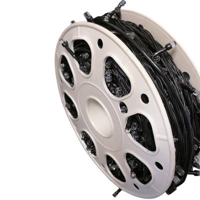 Гирлянда катушка, 100м, 480LED, 8mm, граненый, т.бел. LX-128/236
