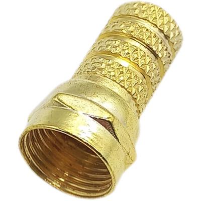 Штекер F под RG6U, позолоченный