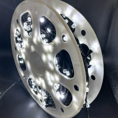 Гирлянда катушка, 50м, 240LED, 8mm, граненый, бел. LX-144