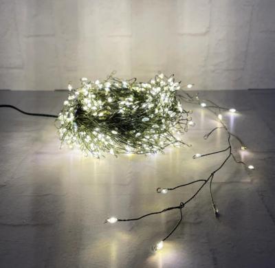 Гирлянда провол. 15м, 600LED, т.бел. капли микро, 8 функций, Luca Snake Light /87447/