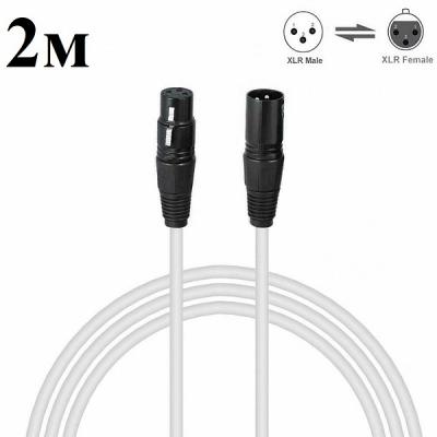 Кабель XLR шт. -  XLR гн., 2,0м, белый