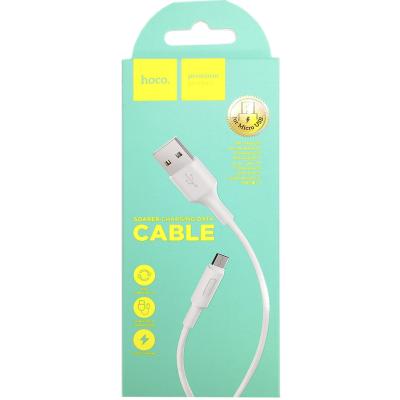 Кабель USB - micro USB, 1,0м, HOCO X25 Soarer, белый