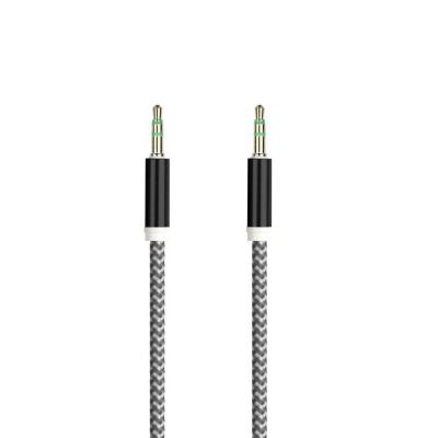 Jack 3,5mm - Jack 3,5mm 1,0м SmartBuy нейлон, черный (A35-35 black)