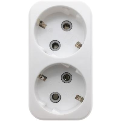 Разветвитель сетевой 2-местный, с/з, 16А, 250В (SBE-16-A02-2z)