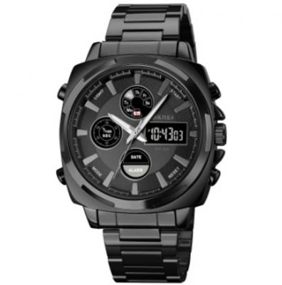 Часы наручные Skmei 1673 черный-черный (black-black)