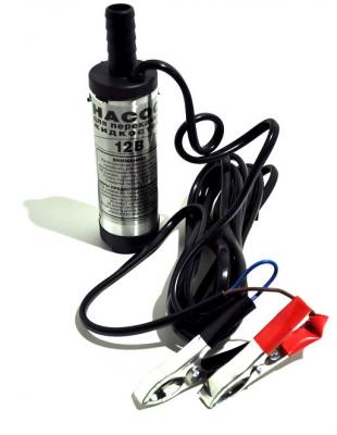 Насос погружной 12V, 25L/min, крокодилы /51339/