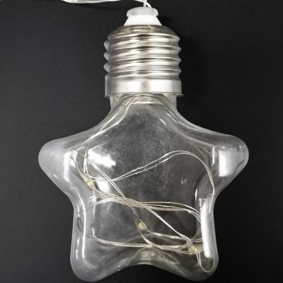 Гирлянда бахрома, 3м, 10LED, ЗВЕЗДЫ, красн.