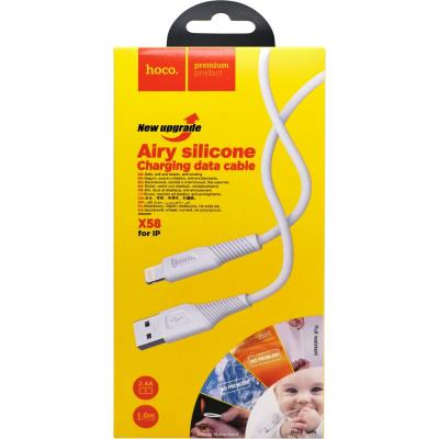 Кабель USB - Lightning 8pin, 1,0м, HOCO X58 Airy, белый
