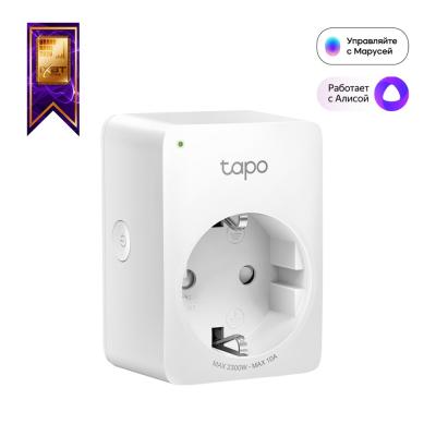 Умная розетка TP-Link Tapo P100 (1-pack), 1 гнездо, 10A, Wi-Fi