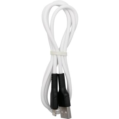 Кабель USB - Lightning 8pin, 1,0м, SmartBuy S21, 2.4A, силикон, белый (iK-512-S21bw)