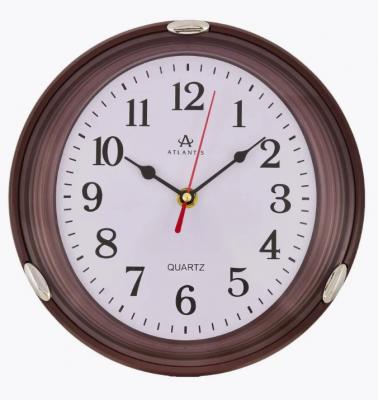 Часы настенные Atlantis TLD-6307 коричневый (brown)