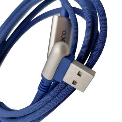 Кабель 2 в 1 USB - Lightning 8pin+micro USB, 1,5м, HOCO U17 Series, синий