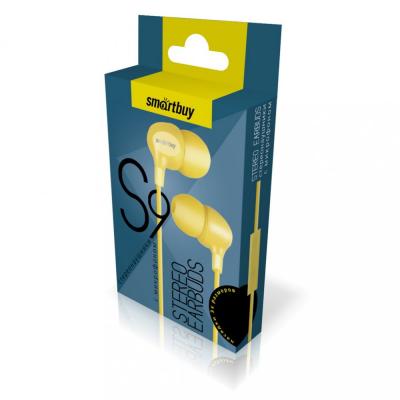 Мобильная универсальная гарнитура SmartBuy S9, желтая (SBH-660)***