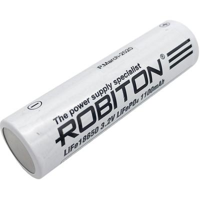 Аккумулятор 18650, 1100 мАh, LiFe/3.3V /13119/ ROBITON